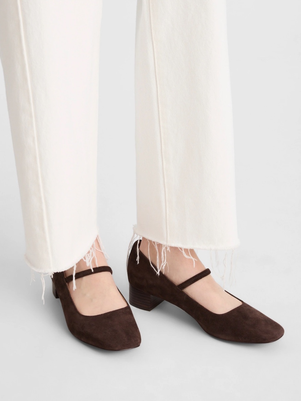 NEW Madewell The Greta Pump in Dark Roast Suede NX093 $138 size 8 - Picture 4 of 13